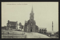 CHIDDES (Nièvre) – La Place de l’Église