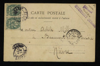 CHARMOT, marchand forain à Guérigny (Nièvre) : 1 carte postale illustrée.
