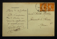 MONTAGNON (Gabriel), faïencier à Nevers (1869-1954) : 2 lettres, 1 carte postale illustrée, manuscrit.