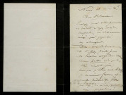 MOHLER (Gustave), peintre (1836-1920) : 26 lettres, 16 cartes postales illustrées, 1 faire-part.