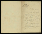 BRUMAN (Léon), préfet de la Nièvre (né en 1850) : 1 lettre.