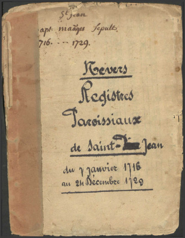 Nevers (Saint-Jean) : registres paroissiaux.