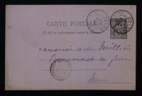 FERRIER (Henri), peintre à Prémery (Nièvre) (1839-1920) : 70 lettres, 2 cartes postales illustrées, 1 télégramme.