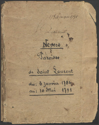 Nevers (Saint-Laurent) : registres paroissiaux.
