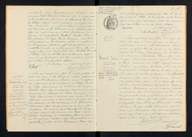 Fléty : actes d'état civil.