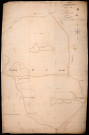 Trois-Vêvres, cadastre ancien : plan parcellaire de la section B dite des Bois de l'Abbesse, feuille 2