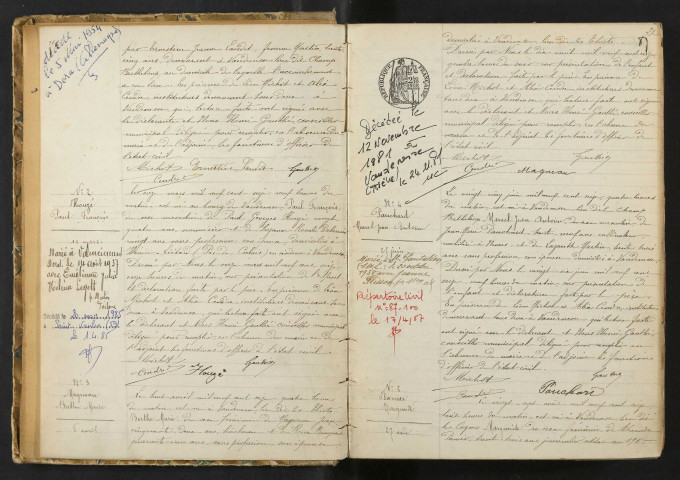 Vandenesse : actes d'état civil.