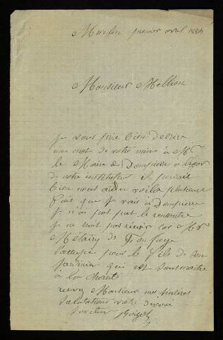 BOIZOT, à Murlin (Nièvre) : 2 lettres.