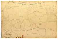 Cosne-sur-Loire, cadastre ancien : plan parcellaire de la section D dite de Fontaine-Morin, feuille 1
