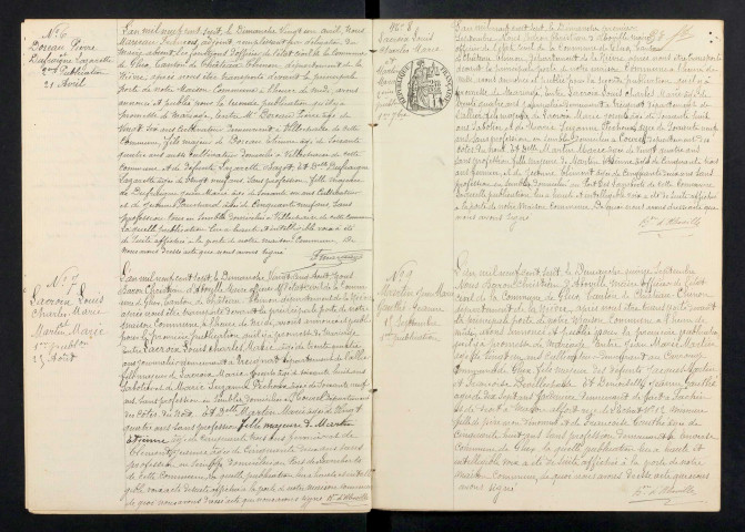 Glux-en-Glenne : actes d'état civil.