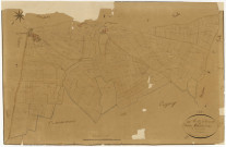 Metz-le-Comte, cadastre ancien : plan parcellaire de la section A dite de la Forêt, feuille 2