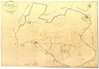 Dornecy, cadastre ancien : plan parcellaire de la section A dite des Bidaux, feuille 2