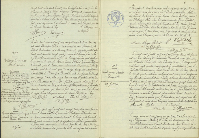 Saint-Martin-du-Puy : actes d'état civil.