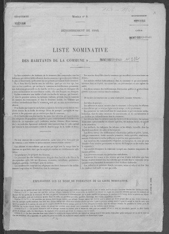 Saint-Benin-d'Azy : recensement de 1946