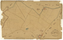 Langeron, cadastre ancien : plan parcellaire de la section C dite du Bourg, feuille 3