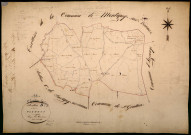 Saint-Gratien-Savigny, cadastre ancien : plan parcellaire de la section B dite des Bois de Plémont