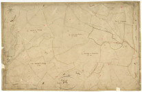 Luzy, cadastre ancien : plan parcellaire de la section E dite de la Chaise et des Baudins, feuille 9