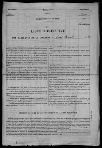 Saint-Bonnot : recensement de 1946