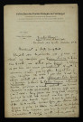 BARRAL (Georges), poète à Bruxelles (1842-1913) : 2 lettres, 2 cartes postales illustrées.