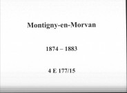 Montigny-en-Morvan : actes d'état civil.