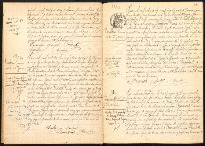 Tracy-sur-Loire : actes d'état civil.