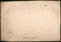 Saint-Malo-en-Donziois, cadastre ancien : plan parcellaire de la section A dite du Beauchot, feuille 3