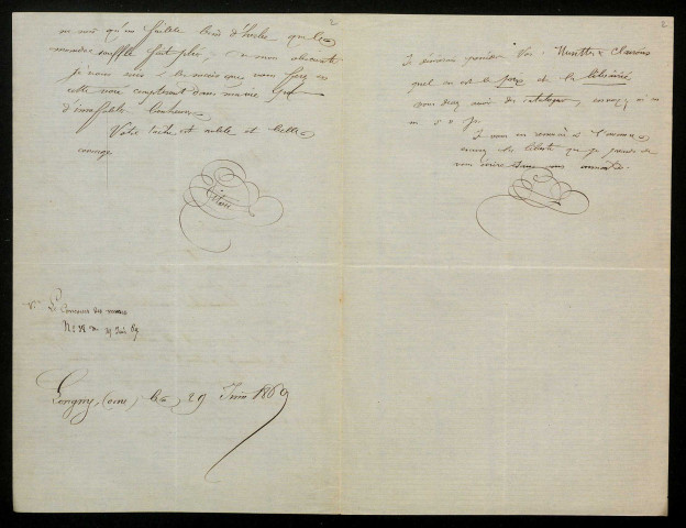 PITOU (Charles), poète (1849-1927) : 4 lettres, manuscrit.