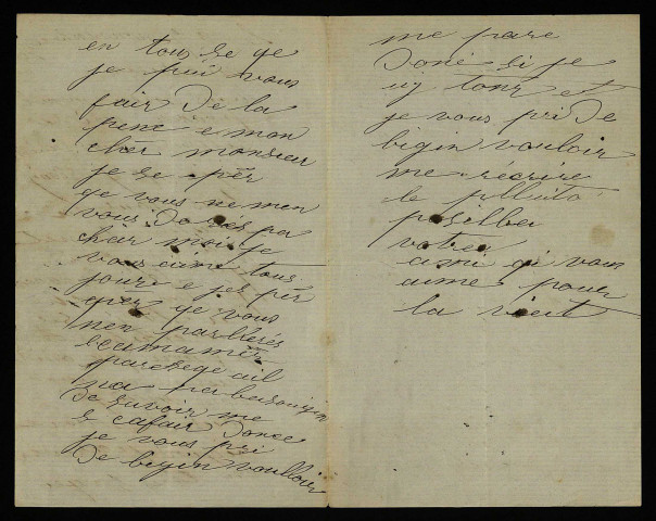 Correspondants non identifiés : 61 lettres, 2 cartes postales illustrées.