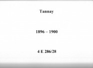 Tannay : actes d'état civil.