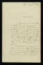 CORTET (Eugène), à Paris : 1 lettre.