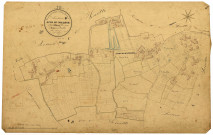 Corvol-d'Embernard, cadastre ancien : plan parcellaire de la section B dite du Village, feuille 3