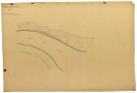 Cosne-sur-Loire, cadastre ancien : plan parcellaire de la section H dite du Port à la Dame, feuille 1, annexe
