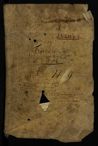 Terrier de la seigneurie de Prye : actes passés devant Loget, notaire royal, avec tables nominatives.