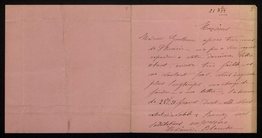 GAUTHERIN, épouse de Jean Gautherin : 5 lettres.