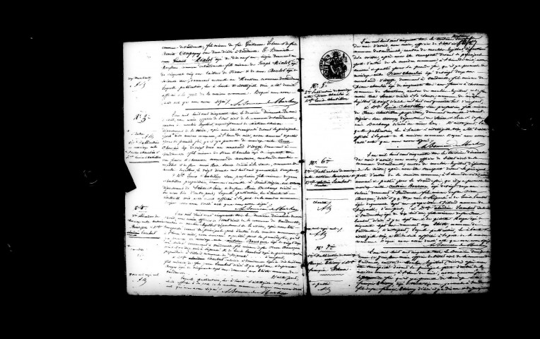 Vandenesse : actes d'état civil.