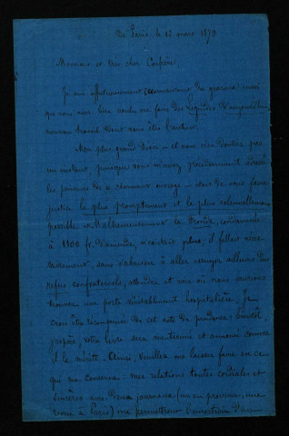 BIOTIERE (Francisque de), écrivain (1836-1888) : 27 lettres.
