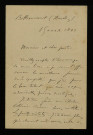BATAILLE (Frédéric), poète (1850-1946) : 13 lettres, manuscrits.