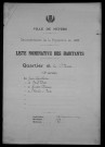 Nevers, Quartier de la Barre, 16e section : recensement de 1936