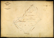 Mouron-sur-Yonne, cadastre ancien : tableau d'assemblage