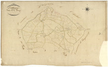 Luthenay-Uxeloup, cadastre ancien : plan parcellaire de la section A dite du Bourg, feuille 1