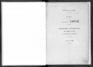 Bureau de Cosne, classe 1892 : répertoire