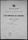 Nevers, Section de Loire, 8e sous-section : recensement de 1906