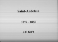 Saint-Andelain : actes d'état civil.