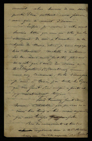 HUBERT (A.), employé du chemin de fer : 2 lettres.