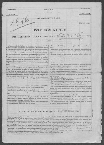 Lavault-de-Frétoy : recensement de 1946