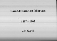 Saint-Hilaire-en-Morvan : actes d'état civil.