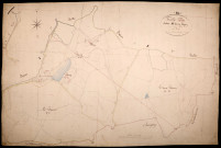 Tazilly, cadastre ancien : plan parcellaire de la section E dite de Rigny, feuille 1