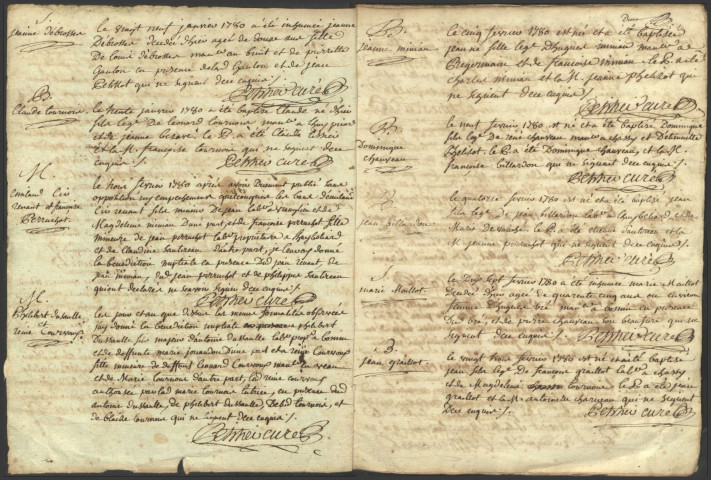 Montigny-en-Morvan : registres paroissiaux.