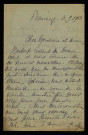 LEBOEUF (Marie et Totote), à Prémery (Nièvre), fille et petite-fille de Henri Ferrier : 6 lettres.