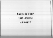 Cercy-la-Tour : actes d'état civil (mariages).